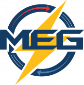 Logo for Midwest Engines & Generators (MEG)