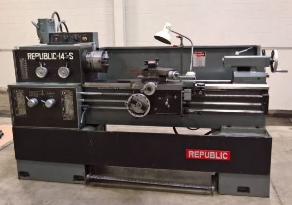 Example of a manual lathe