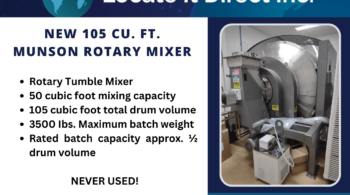Image representing Brand New 105 Cu. Ft. Munson Rotary Mixer for Sale