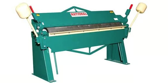 Sheet metal box and pan brake