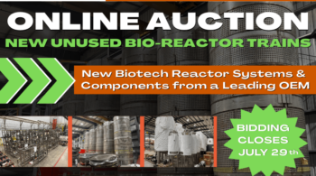Image representing Online Auction for New, Unused Bio-Reactor Trains, Thru July 29th
