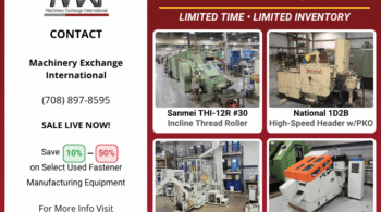 Image representing 10% – 50% on Select Used Manufacturing Equipment
