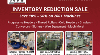 Image representing 10% – 50% on Select Used Manufacturing Equipment