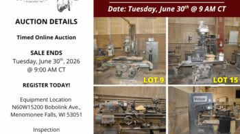 Image representing Liquidation of B & E Pattern Co. Full-Service Pattern Shop