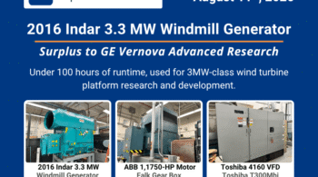 Image representing 2016 Indar 3.3 MW Windmill Generator – Surplus to GE Vernova