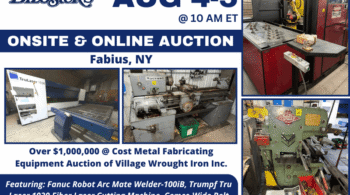 Image representing Over $1 Million at Cost Metal Fabricating Equipment Auction