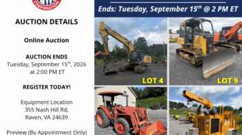 Image representing Forestry & Land Clearing Heavy Equipment Auction