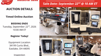 Image representing Late Model Machinery Auction Brass Instrument Plant Closure
