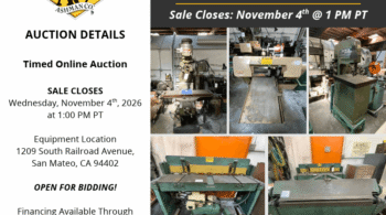 Image representing Open for Bidding! Sheet Metal & Metalworking Equipment