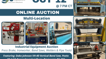 Image representing Industrial Equipment Auction Press Brake, Ironworker, Welders!