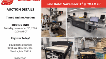 Image representing Sign & Display Manufacturing Equipment Auction