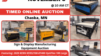 Image representing Sign & Display Manufacturing Equipment Auction